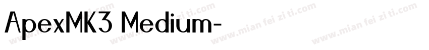 ApexMK3 Medium字体转换